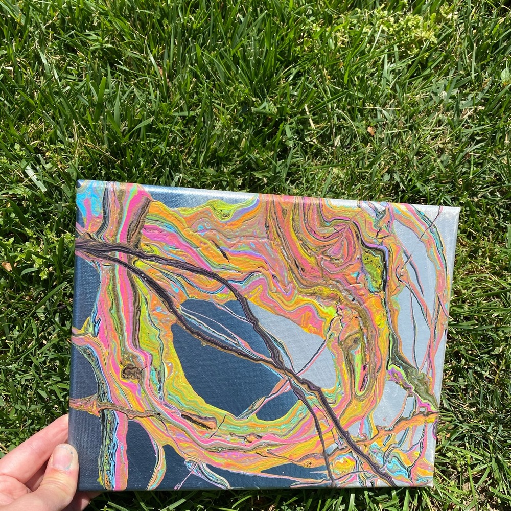 Original Fluid Art Abstract Painting